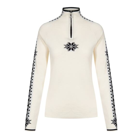 Dale of Norway Sweaters - DALE OF NORWAY Geilo Sweater Merino Wool Nordic Half Zip in Cream Women’s Medium